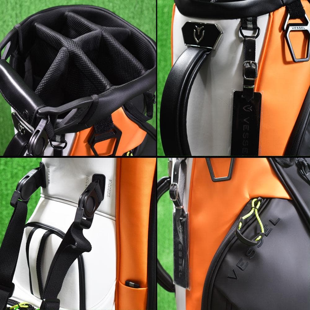 VESSEL/ベゼル ゴルフ スタンド キャディバッグ9.5型 超美品！