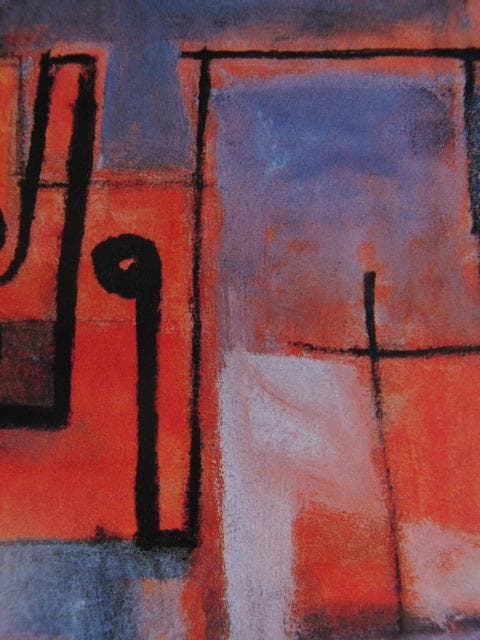 田井雄二、【見つめる顔 】、希少な額装用画集画、新品高級額 額装付