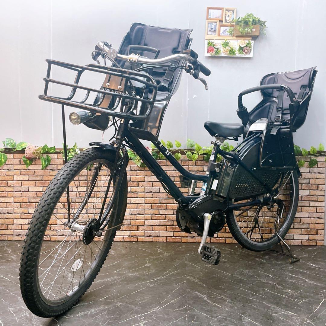 【82】子乗せ 電動自転車 ブリヂストン HYDEE.II 紺色 ブルー系