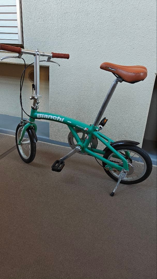 極美車☆ビアンキノビタBianchi novita折り畳み自転車送料込み☆激レア