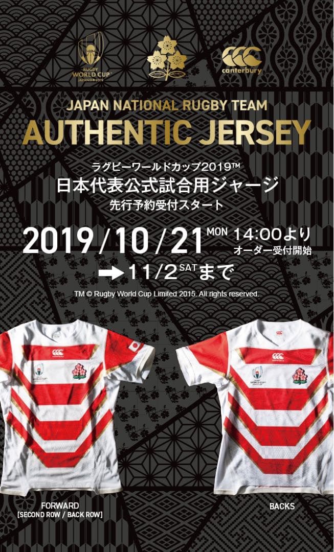【限定品】 ワールドカップ日本代表公式試合用ジャージ