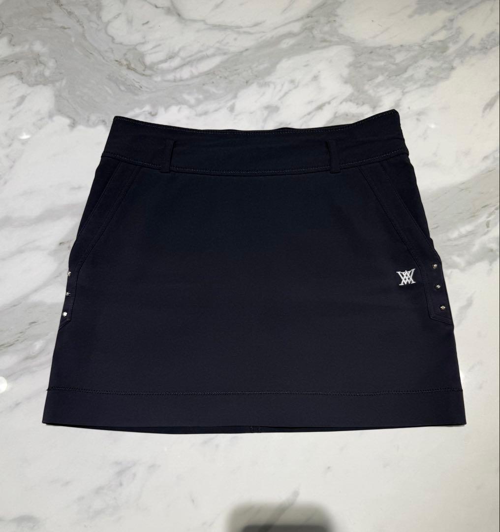 【ANEW GOLF】レディース タイトスカート スタッズ 黒 Sサイズ