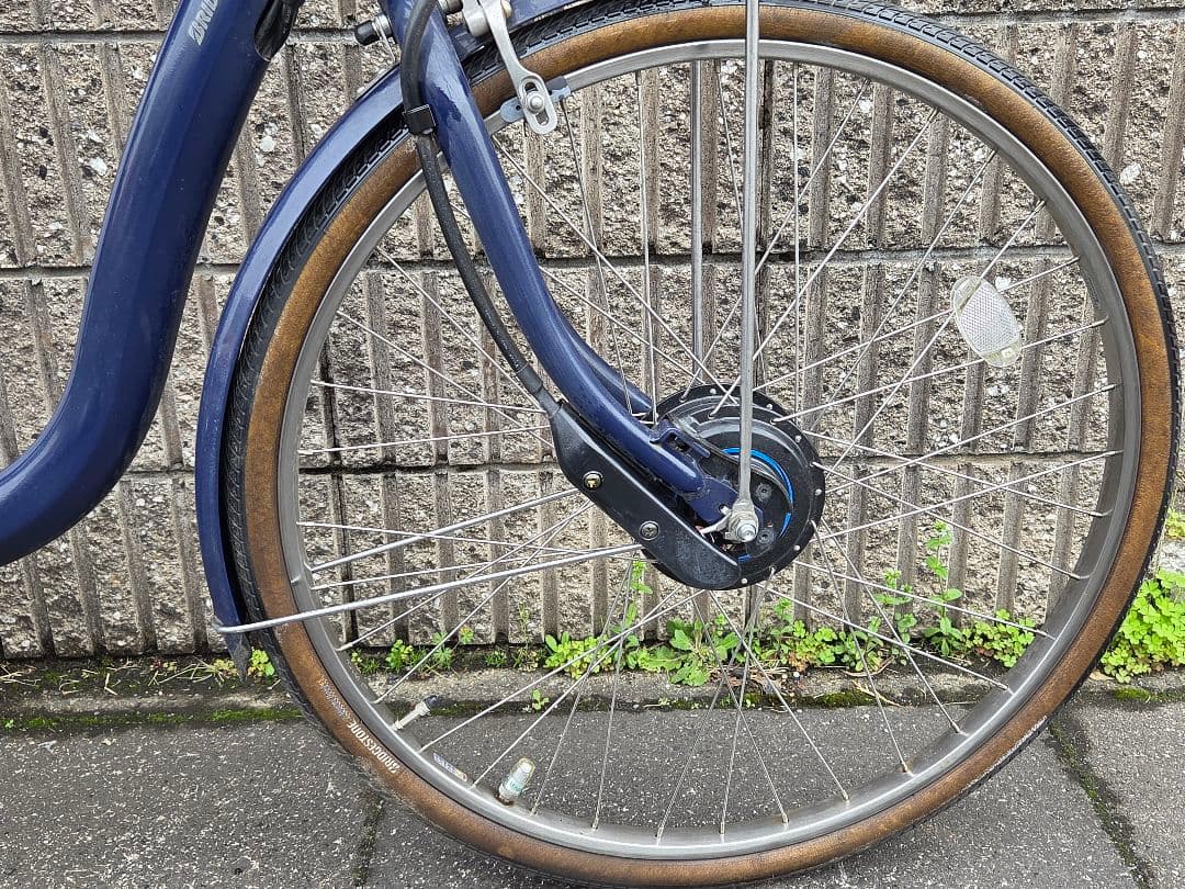FRONTIA 電動アシスト自転車 ネイビー 26インチ