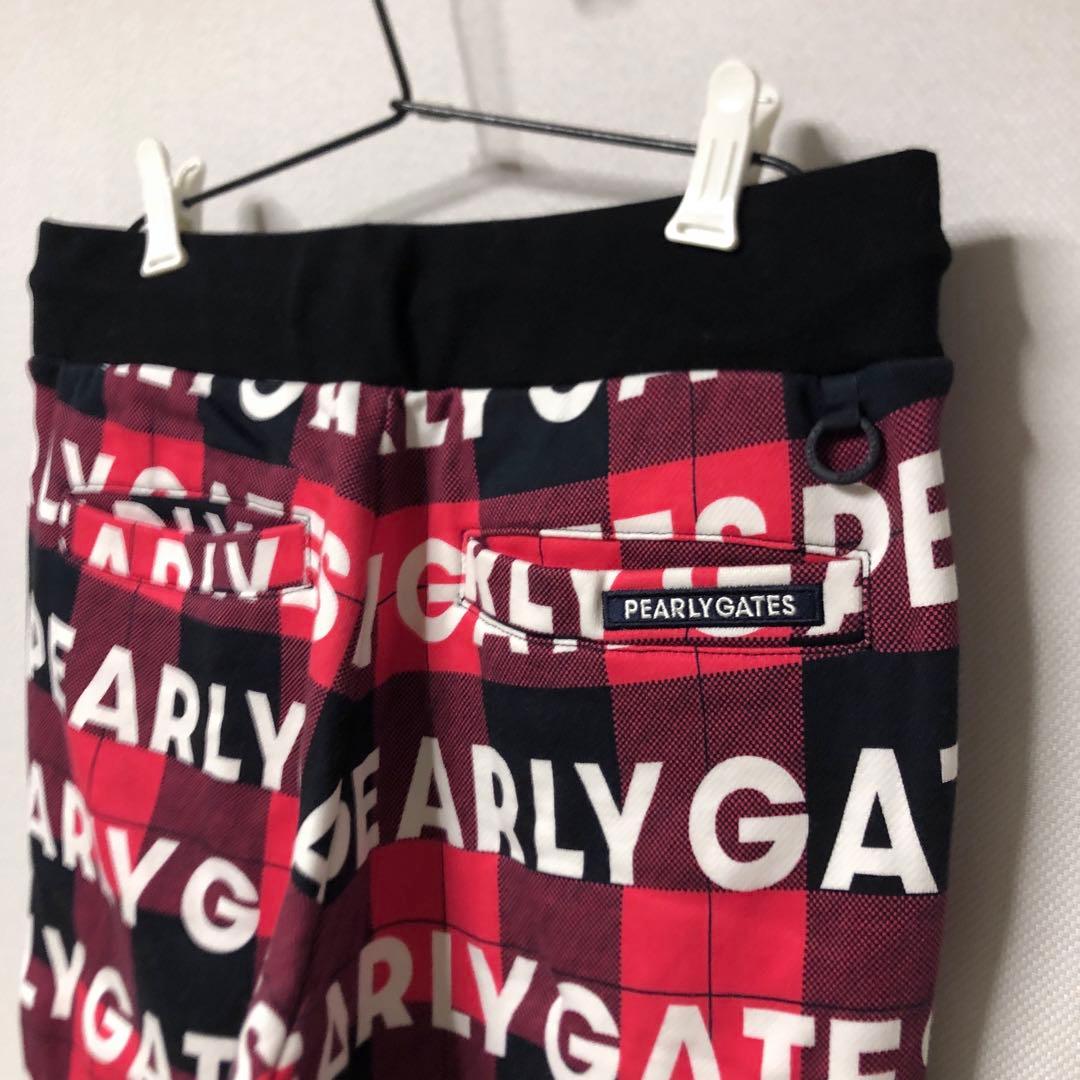 パーリーゲイツ PEARLY GATES スウェットパンツ ロゴチェック 裏起毛