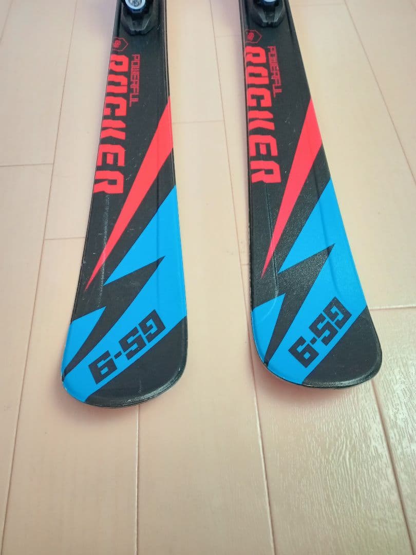 130cm ROCKER GS-9 子供用スキー、ジュニアSサイズ手袋のセット
