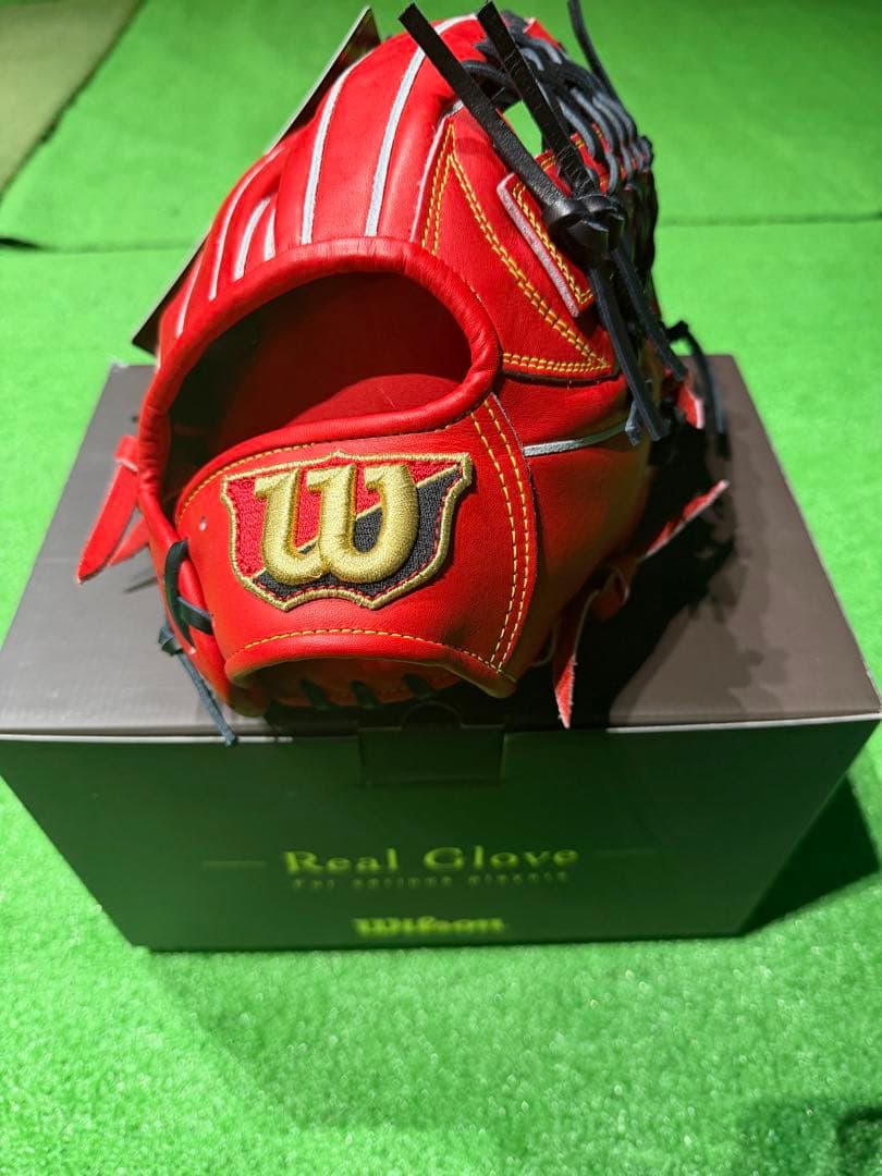 Wilson Real Glove 硬式グローブ レッド