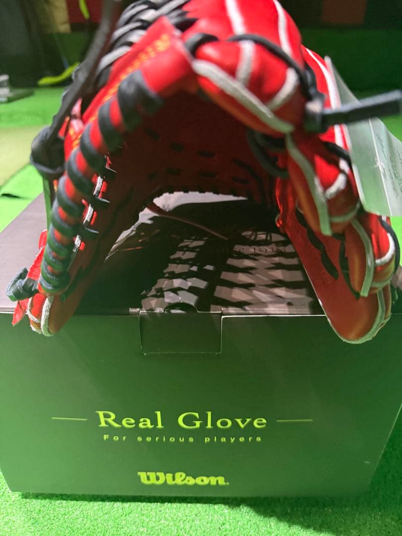 Wilson Real Glove 硬式グローブ レッド
