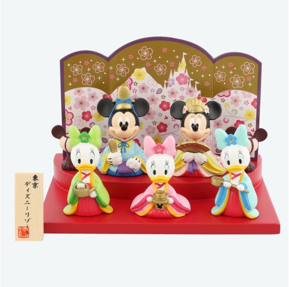 新品 未使用 2026年 ディズニーリゾート ひな人形 5人飾り ひな祭り