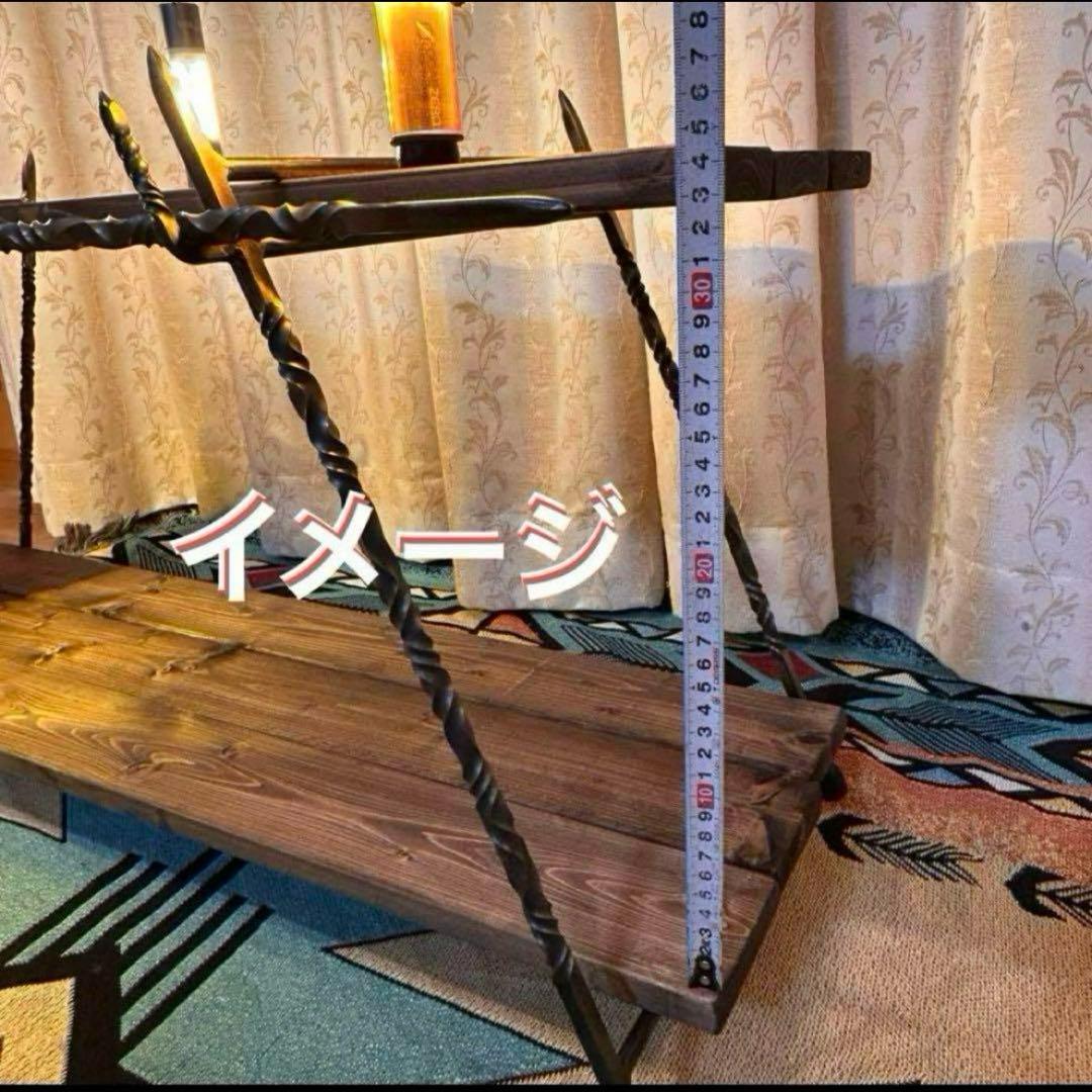 No.551 ツイストアイアンラック アイアンシェルフ　オルテガ ディスプレイ棚