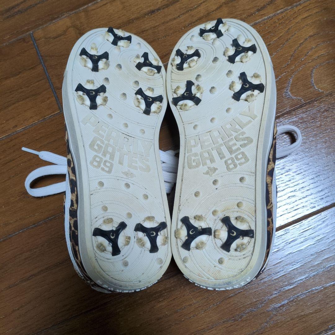 パーリーゲイツ　ヒョウ柄　パイソン柄　レオパード　シューズ 23.5cm