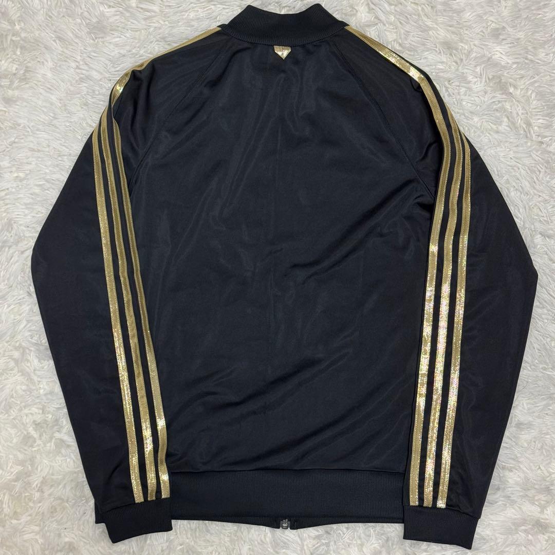 adidas アディダス セットアップ トラックジャケット パンツ 黒金 L