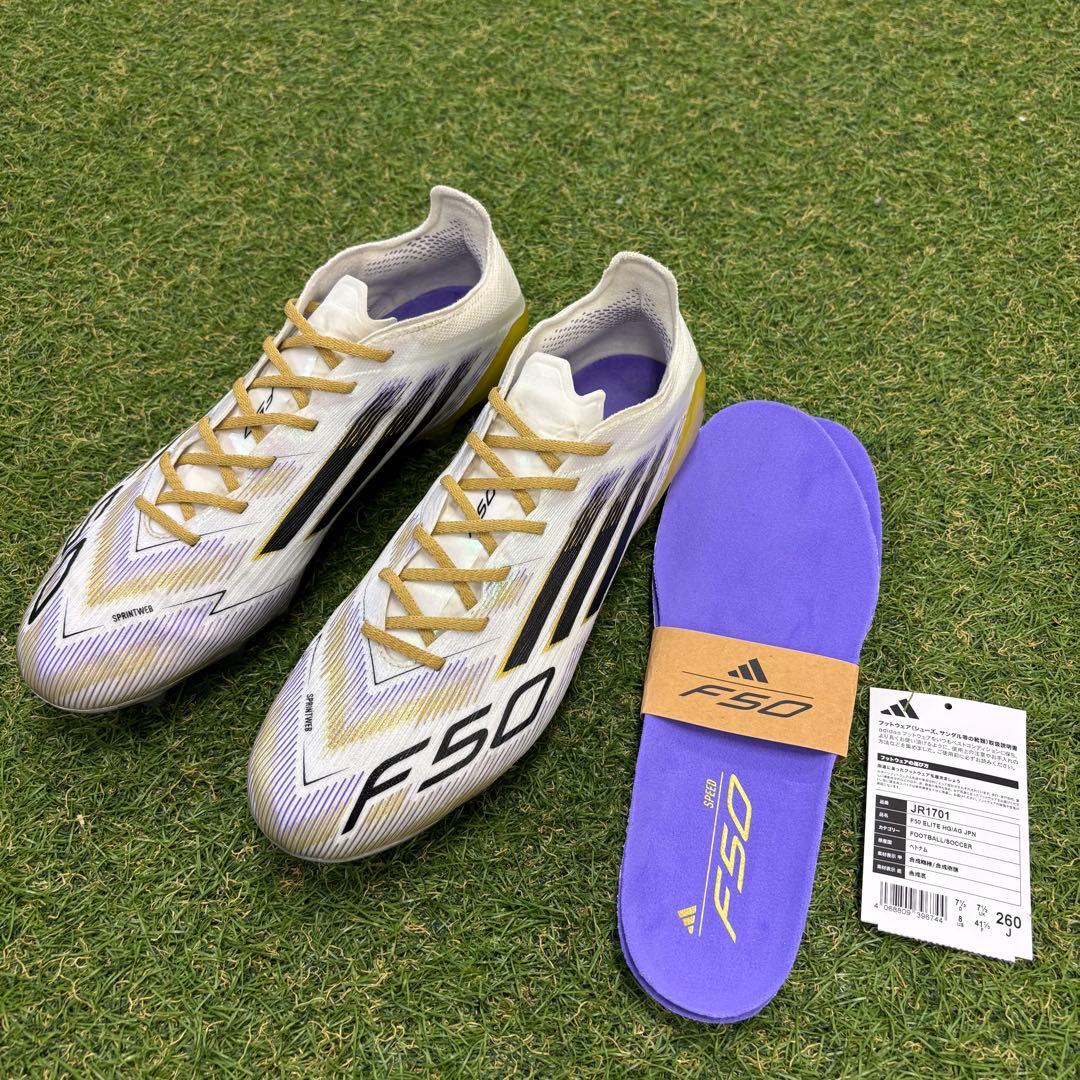 【即日発送 美品】adidas F50 エリートHG/AG JPN 26cm