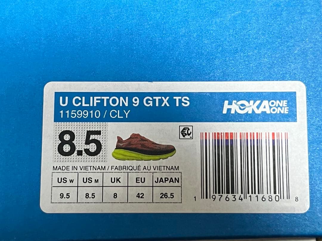 【新品未使用】HOKA Clifton 9 GTX 26.5cm ゴアテックス