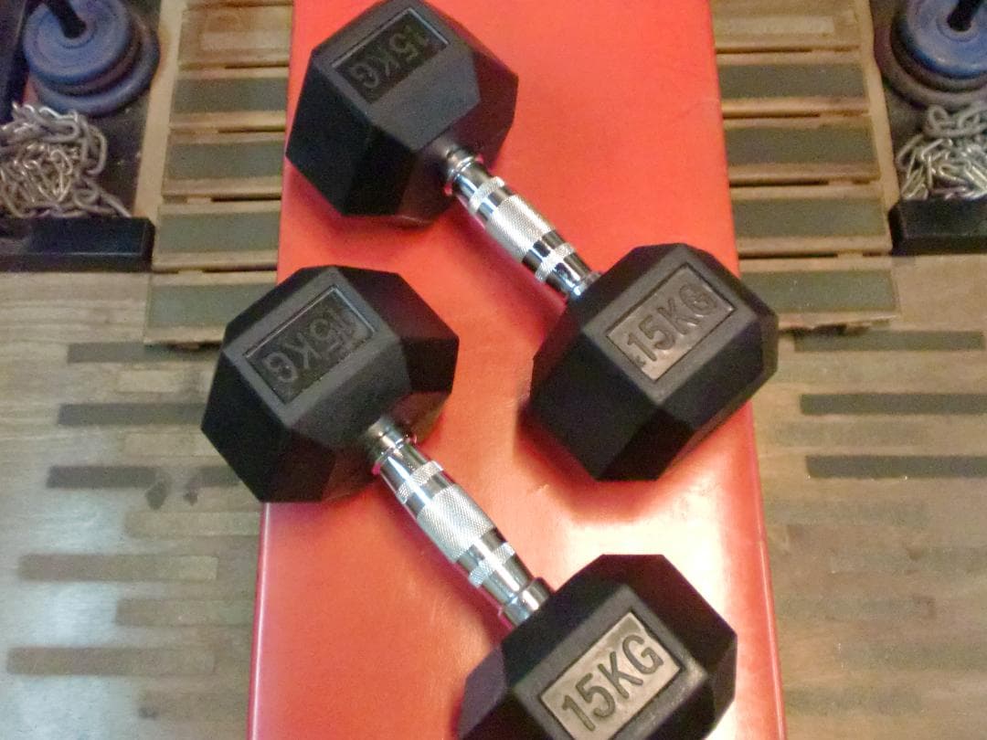 男の六角ダンベル　30kgset