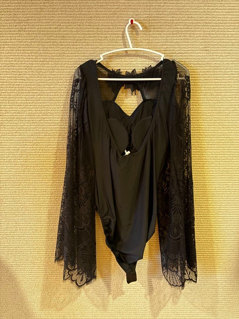ASH Design 黒のレースレオタード　Lサイズ