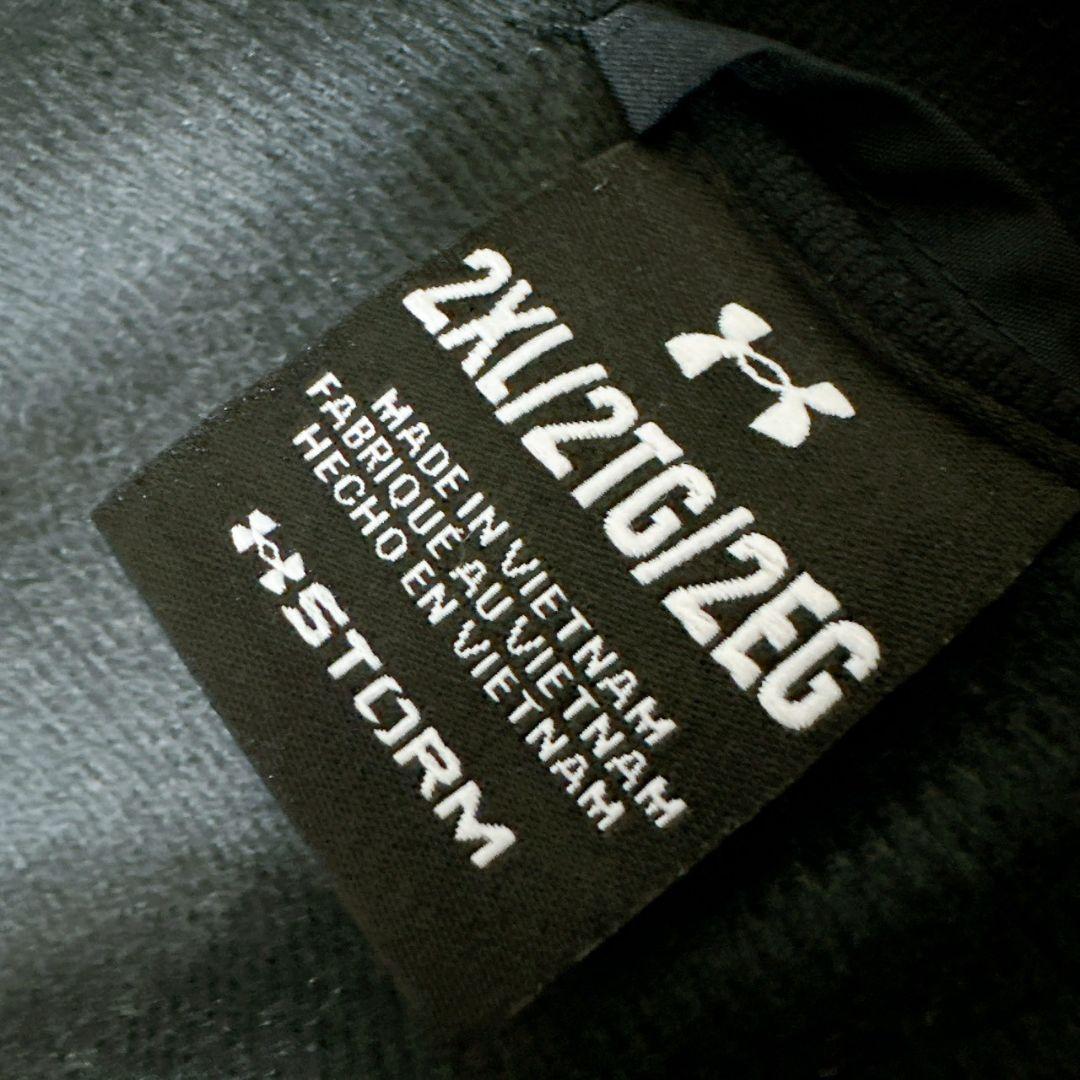 【極美品】UNDER ARMOUR ベンチコート 撥水 防風 2XL 黒 大きい