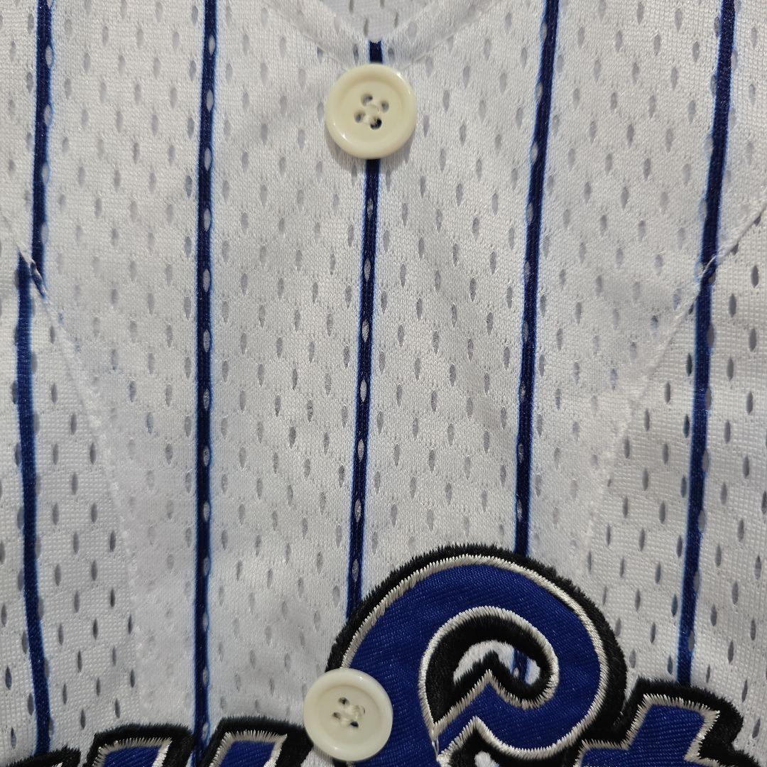 横浜DeNAベイスターズ メッシュユニフォーム ストライプ柄　背番号無し