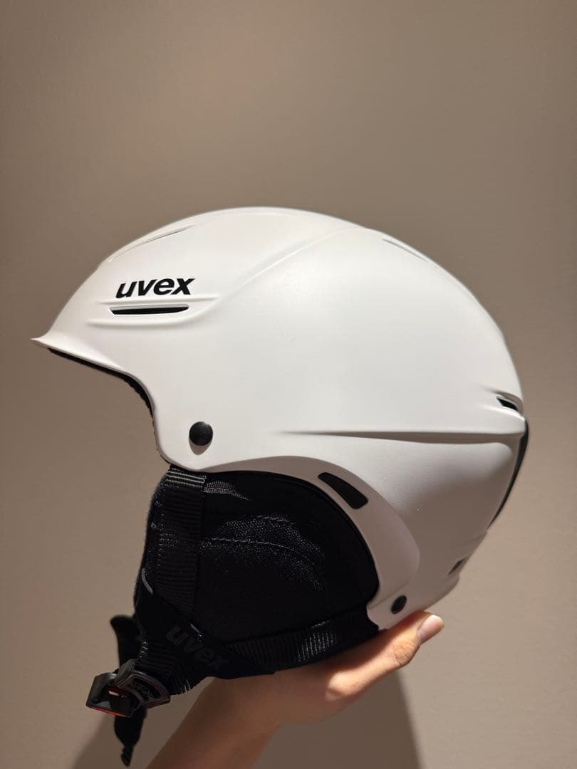 [超美品] uvex ヘルメット　白
