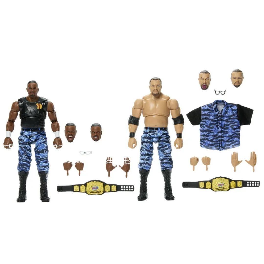【新品未使用】WWE 公式 ダッドリーズ ベルト付 フィギュア マテル 海外限定