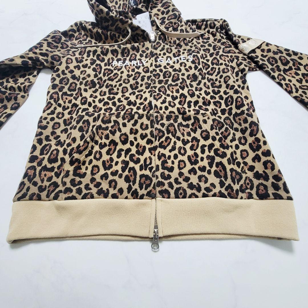 【新品】PEARLY GATES レオパード パーカー M ゴルフ レディース