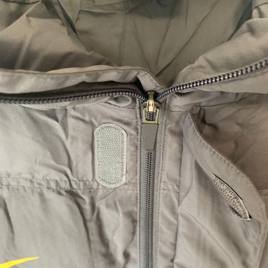 NIKE ロングジャケット　ベンチコート　グレー　M フード