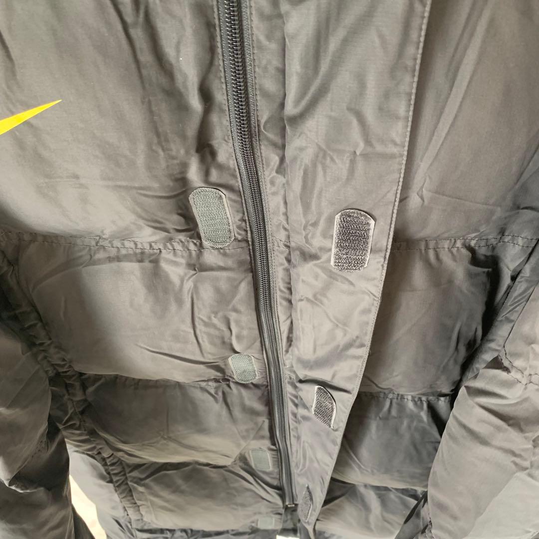 NIKE ロングジャケット　ベンチコート　グレー　M フード