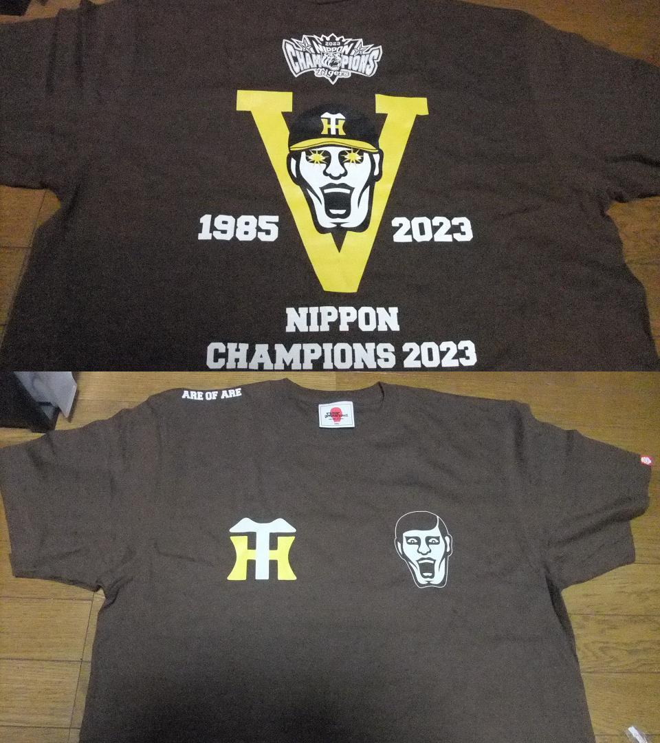 阪神タイガース 未使用 XL パンクドランカーズ Tシャツ 優勝 虎 茶系 半袖