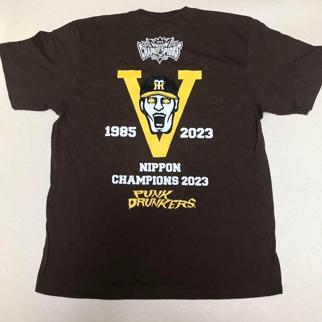 阪神タイガース 未使用 XL パンクドランカーズ Tシャツ 優勝 虎 茶系 半袖