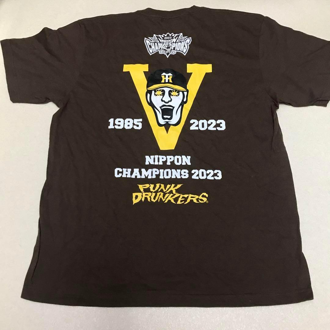 阪神タイガース 未使用 XL パンクドランカーズ Tシャツ 優勝 虎 茶系 半袖