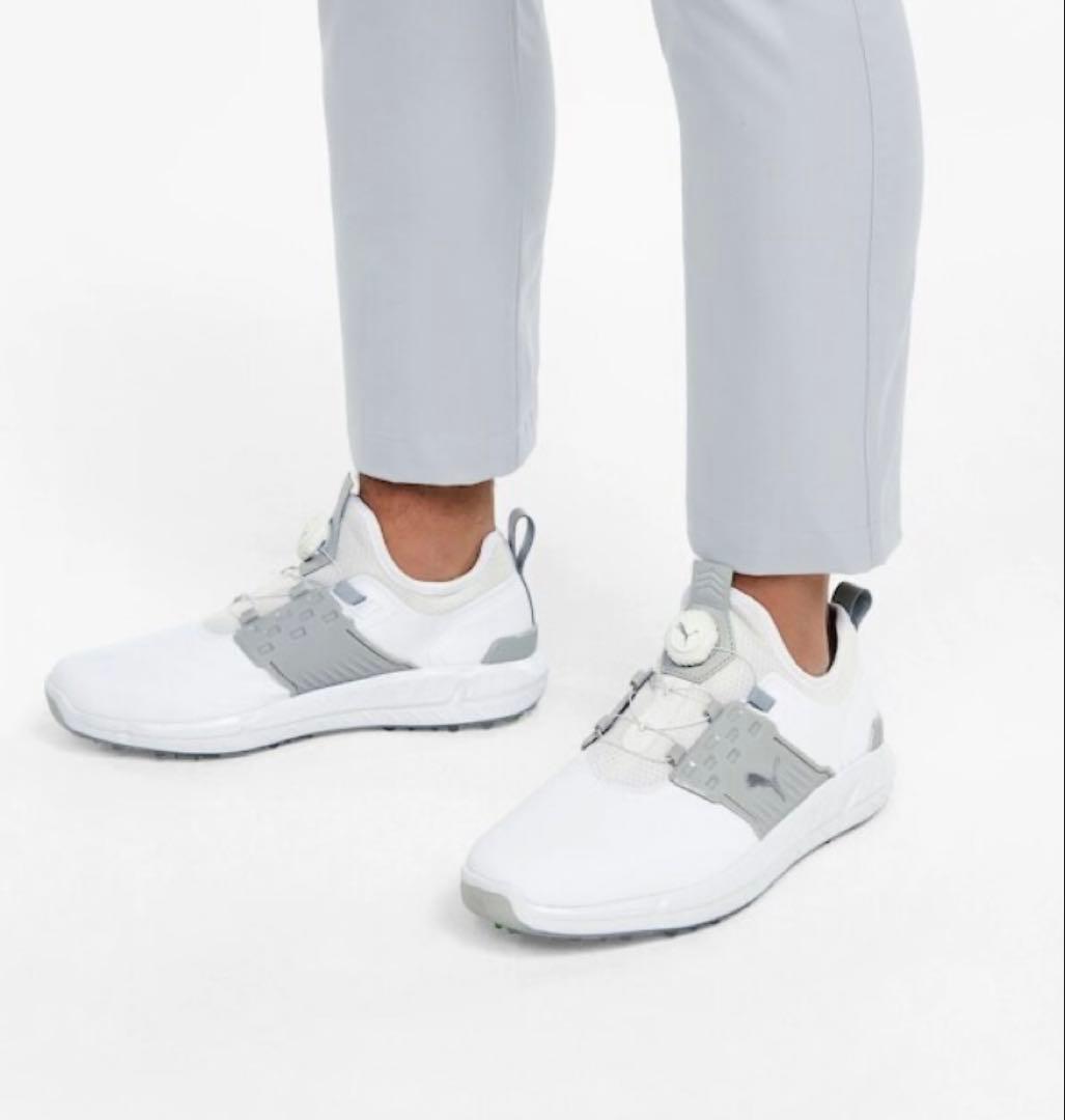 PUMA ゴルフシューズ ホワイト スパイク