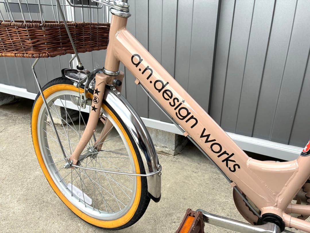 a.n.design works 子供用自転車 20インチ ベージュ