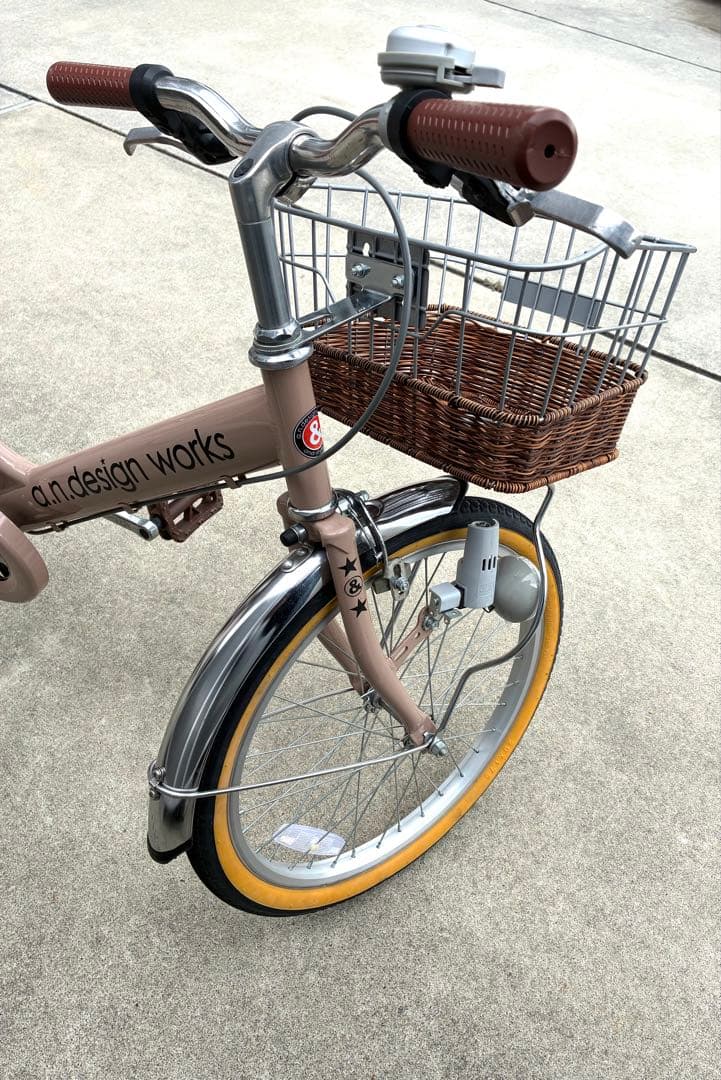 a.n.design works 子供用自転車 20インチ ベージュ