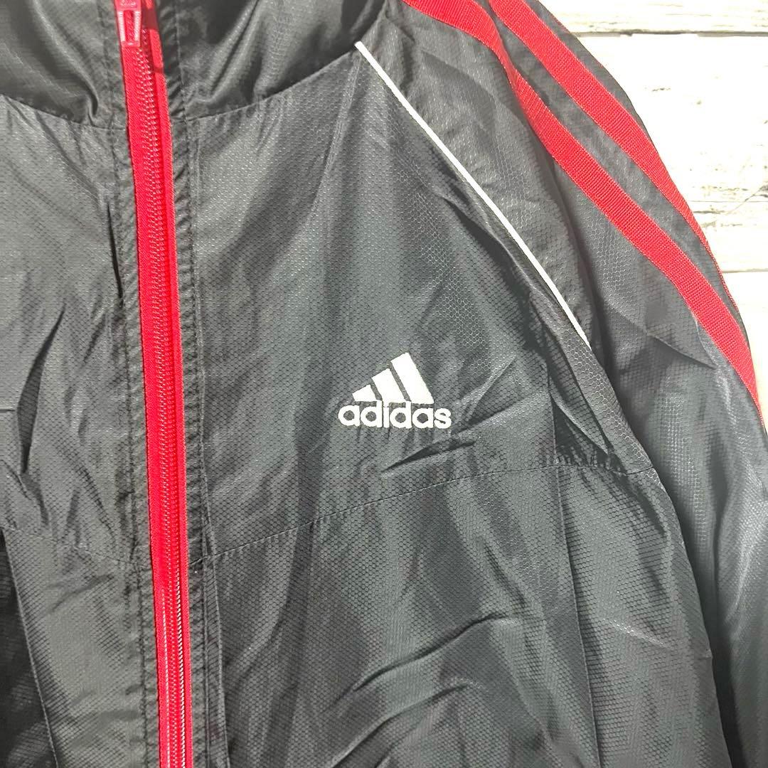 【上下セットアップ】adidas トラックジャケット　刺繍ロゴ　L B494