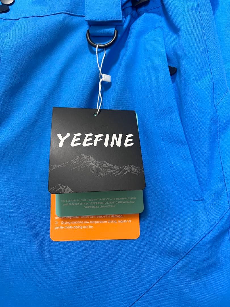 YEEFINE スノー スキー パンツ 断熱 防水 アウトドア サスペンダー付き
