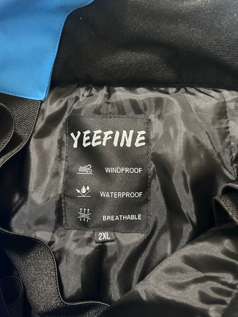 YEEFINE スノー スキー パンツ 断熱 防水 アウトドア サスペンダー付き
