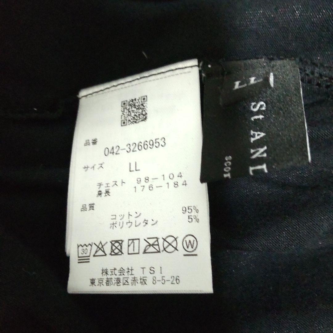 St ANDREWS ベア天竺ケルトロゴプリント長袖 ハイネック LL 黒 タグ