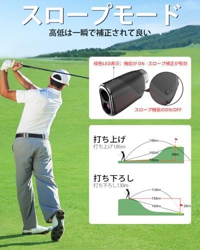 122g ゴルフ 距離計 小型 軽量 レーザー 距離測定器 85%高透過レンズp