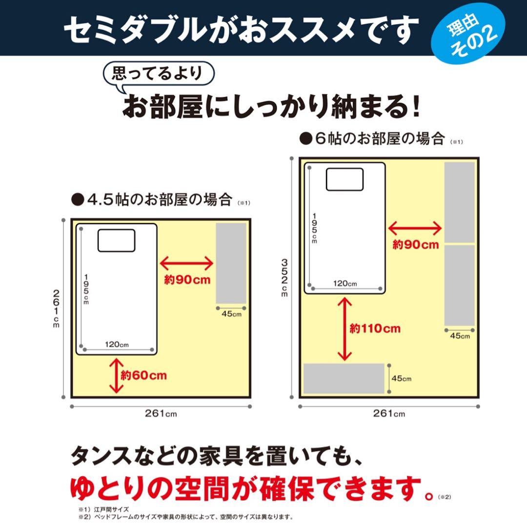 完売品⭐︎ 取扱説明書・組立説明書付き！！　ニトリ　すのこセミダブルベッドフレーム