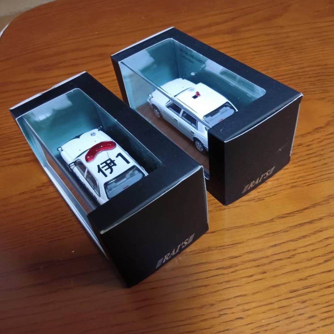 【2台セット】レイズ　日産　クルー　CREW パトロールカー　1/43