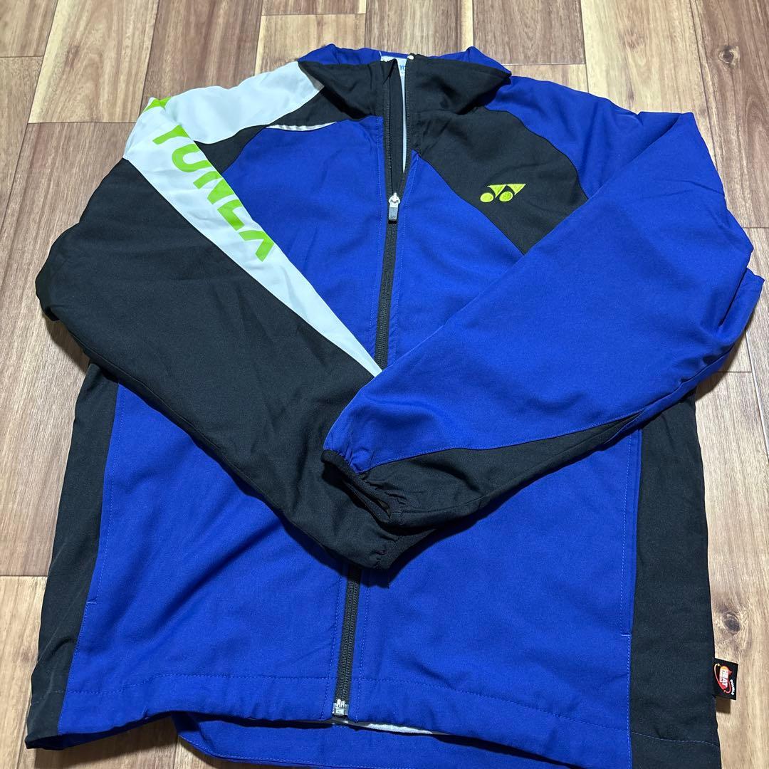 YONEX ウォームアップウェア SS 黒青/黒黄　セット
