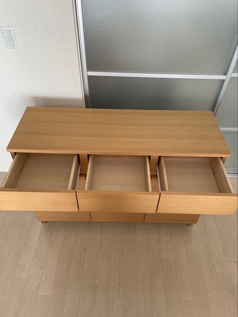無印良品　オーク材・キャビネット大　サイドボード　廃盤　幅1200mm