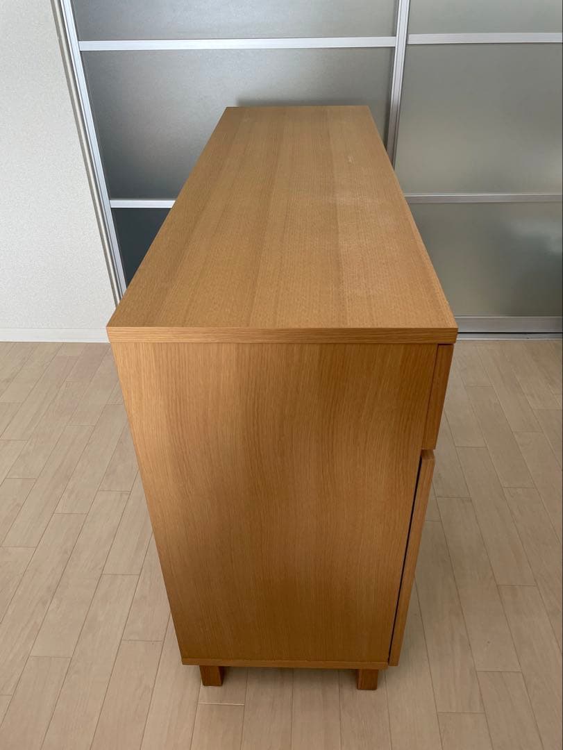 無印良品　オーク材・キャビネット大　サイドボード　廃盤　幅1200mm