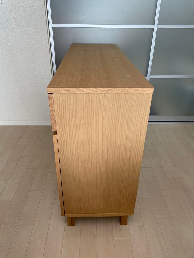 無印良品　オーク材・キャビネット大　サイドボード　廃盤　幅1200mm