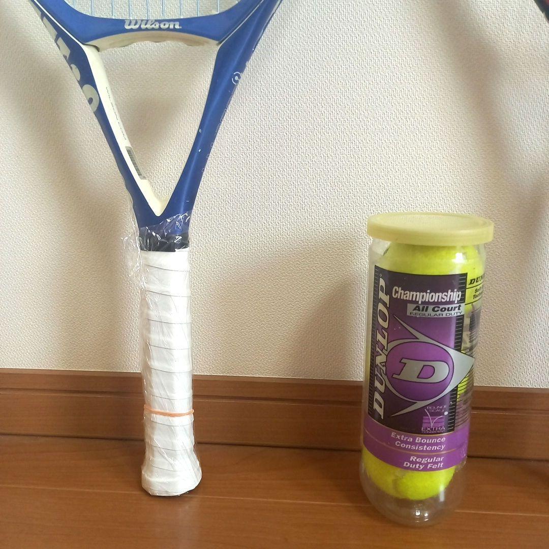 Wilson CODE N4硬式テニスラケット2本セット★テニスボール付き★