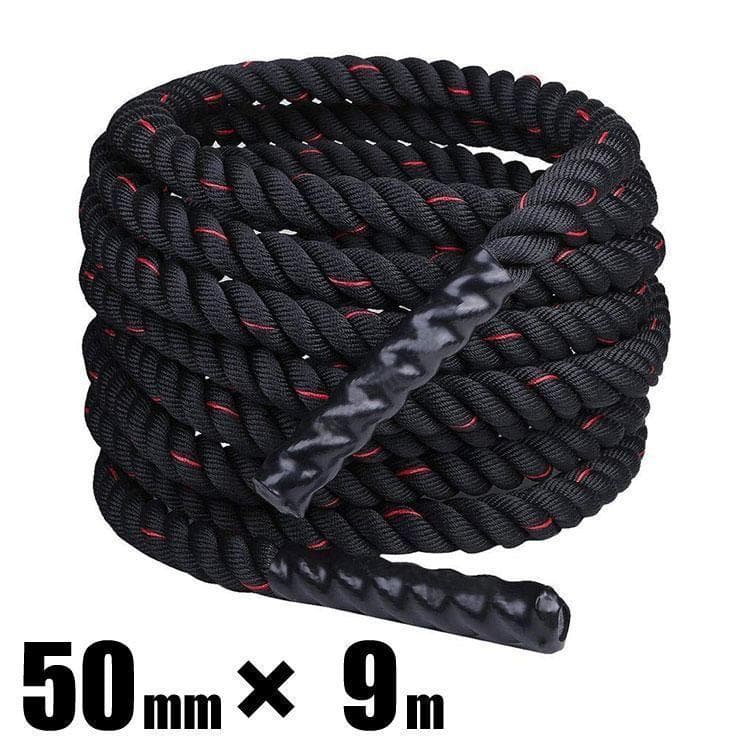 トレーニングロープ バトルロープ 50mm x 長さ9m プログレード付2383