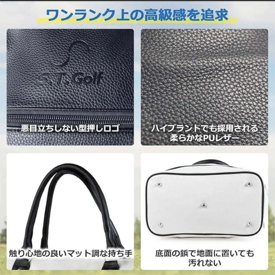 【新品未使用】S.T.Golf　ゴルフ トートバッグ　高級PUレザー 大容量