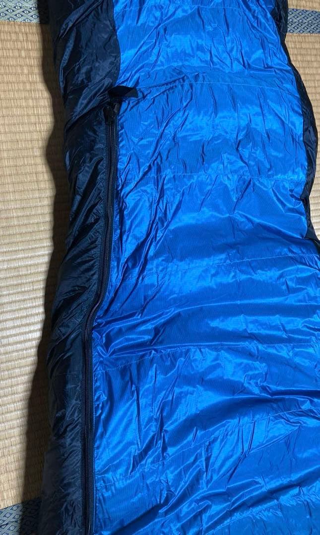 The North Face マミー型ダウン寝袋 青/黒　極寒地可能