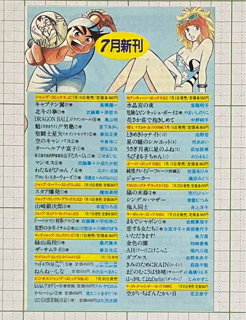 コミックニュースVOL.70 (希少・ちびまる子ちゃん1巻初版チラシ)