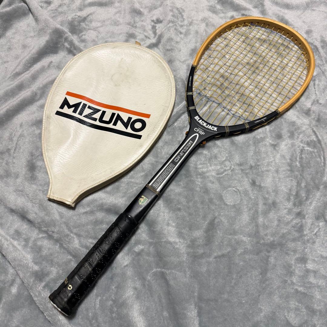 MIZUNO BLACK JACK ブラックジャック 木製　ラケット　専用ケース