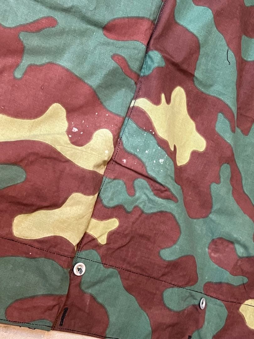 デッドストック 実物 イタリア軍幕 タープ テント サンマルコ迷彩 ソロキャンプ